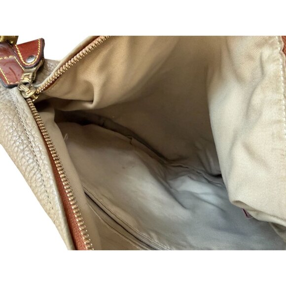 DOONEY & BOURKE Vintage Tan Brown Pebble Leather Shoulder Bag - Picture 8 of 9
